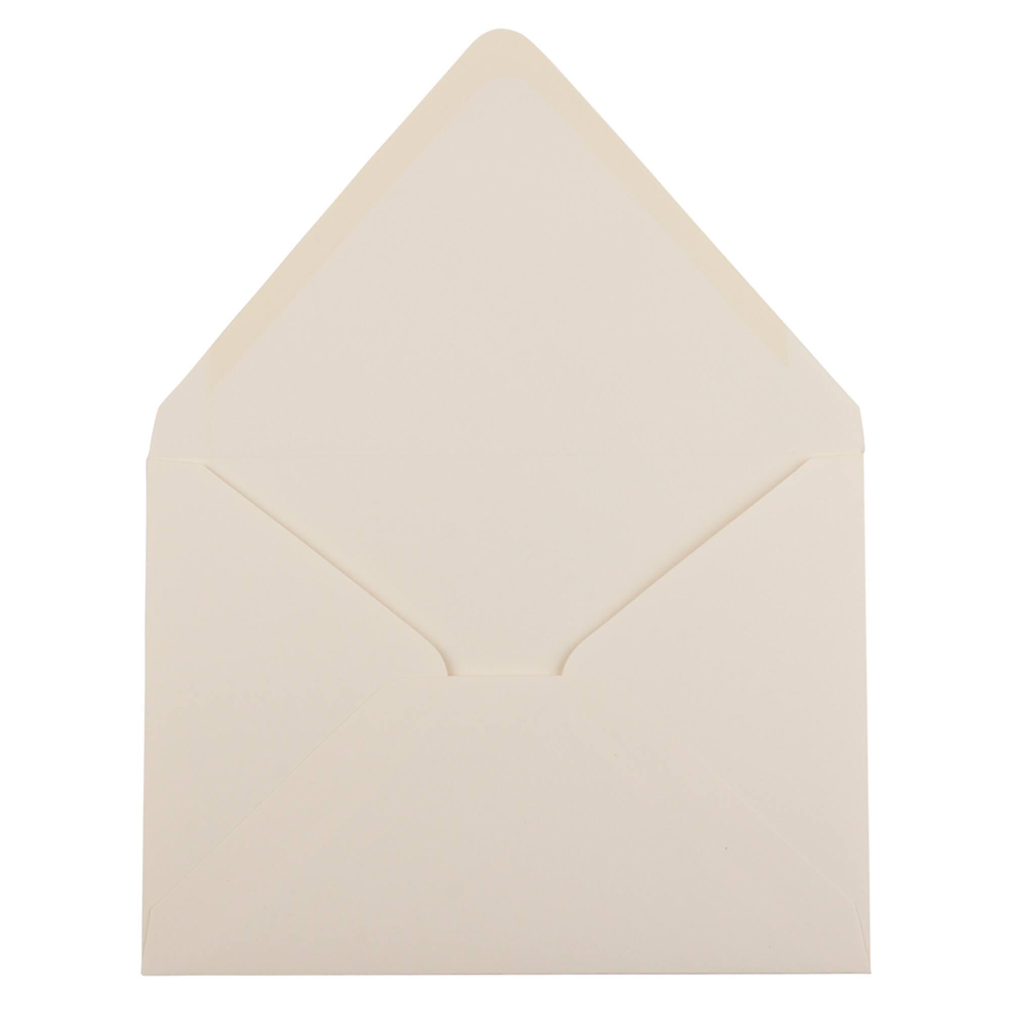 JAM Paper Ivory A7 Invitation Envelopes with Euro Flap, 50ct.